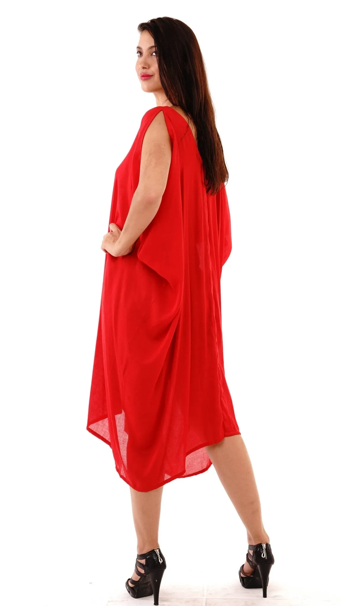 Attika Goddess Loose Fitting Tunic Sleeveless Summer Dress