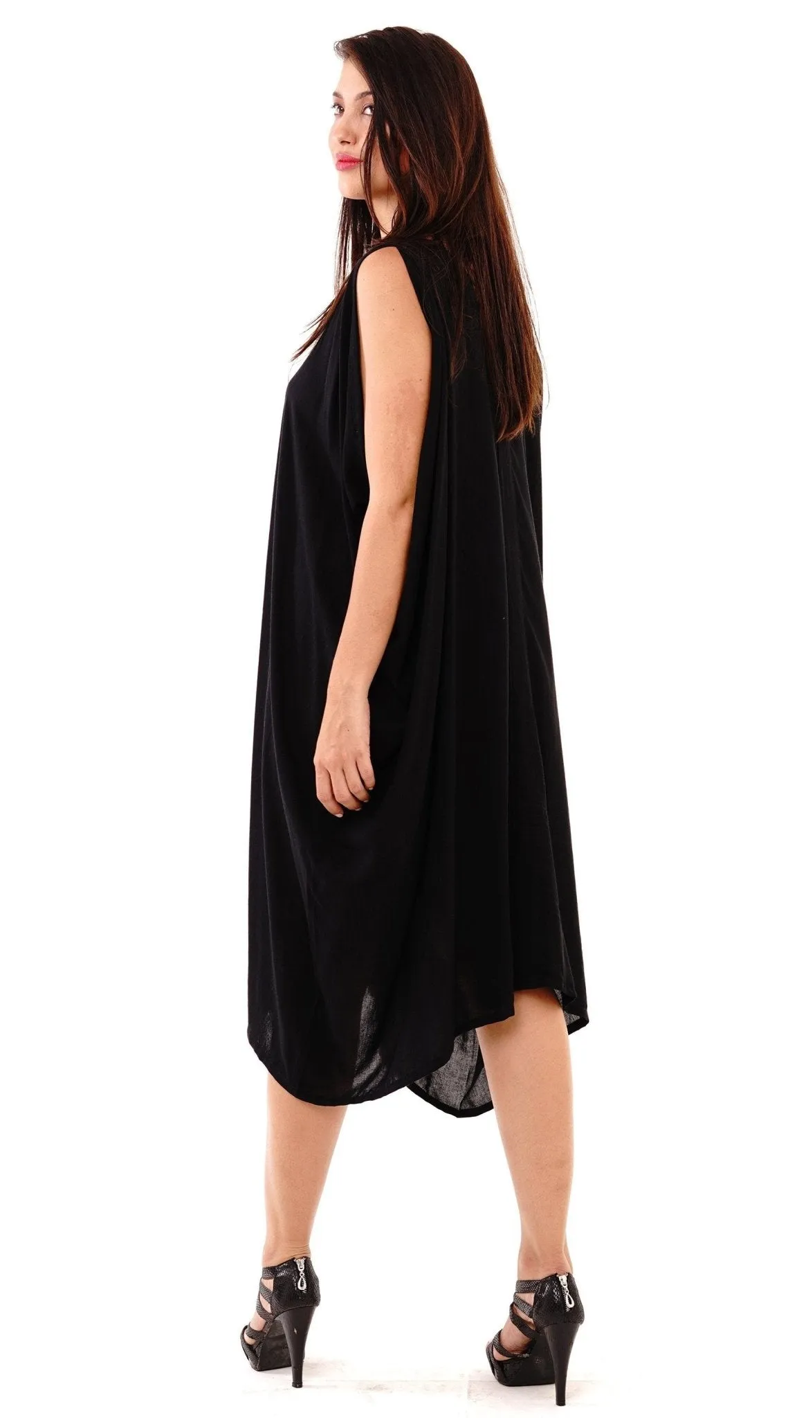 Attika Goddess Loose Fitting Tunic Sleeveless Summer Dress