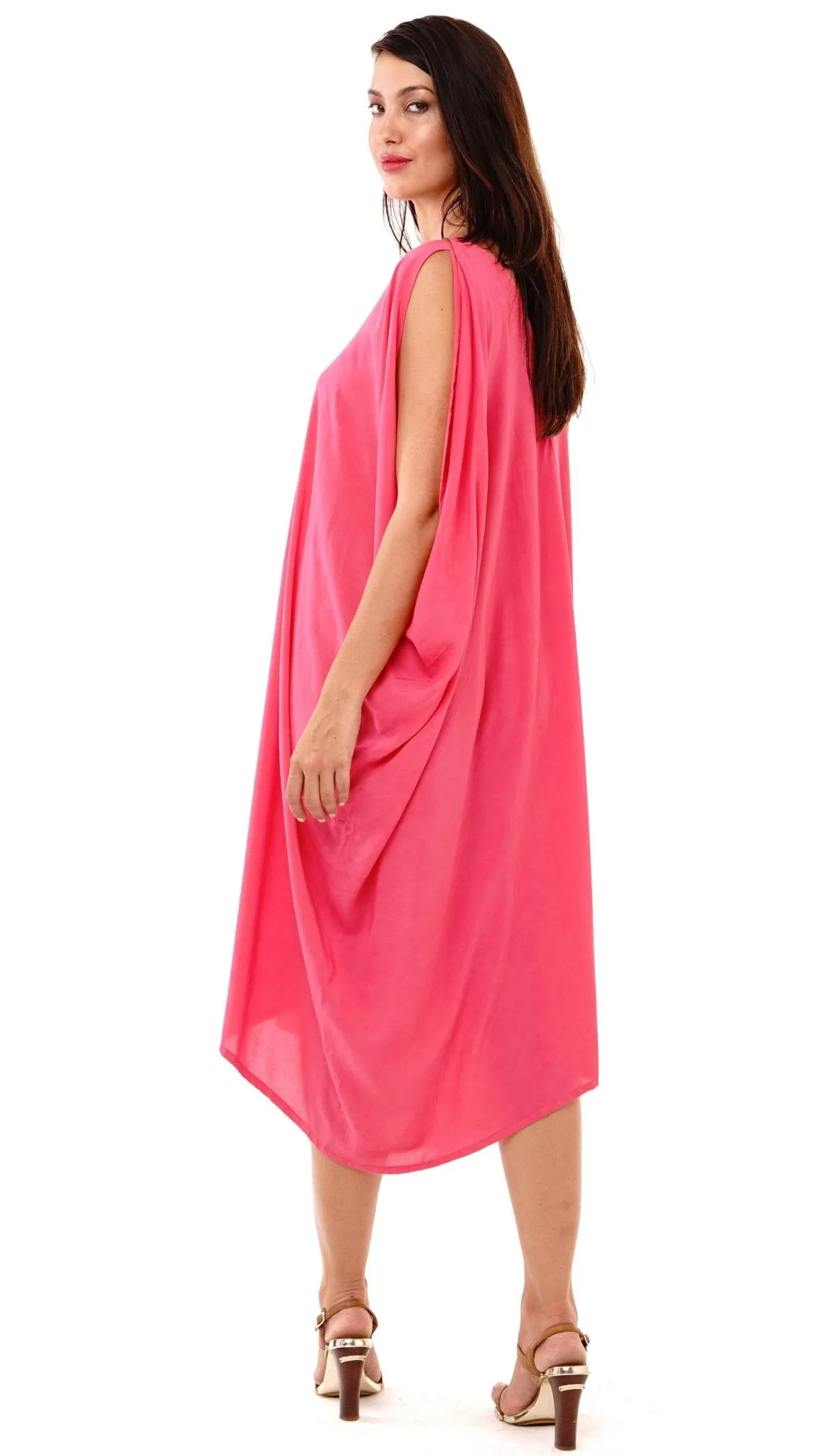 Attika Goddess Loose Fitting Tunic Sleeveless Summer Dress