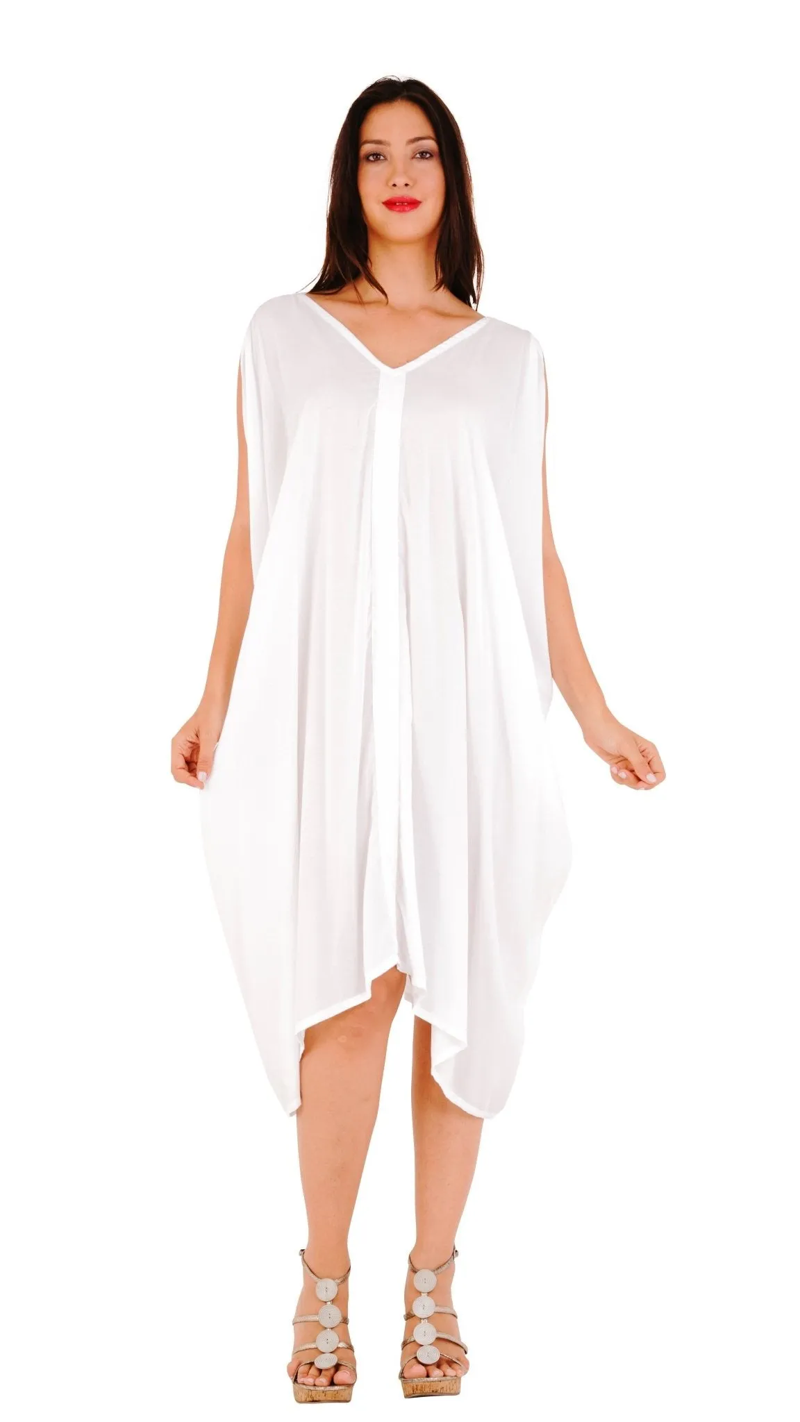 Attika Goddess Loose Fitting Tunic Sleeveless Summer Dress