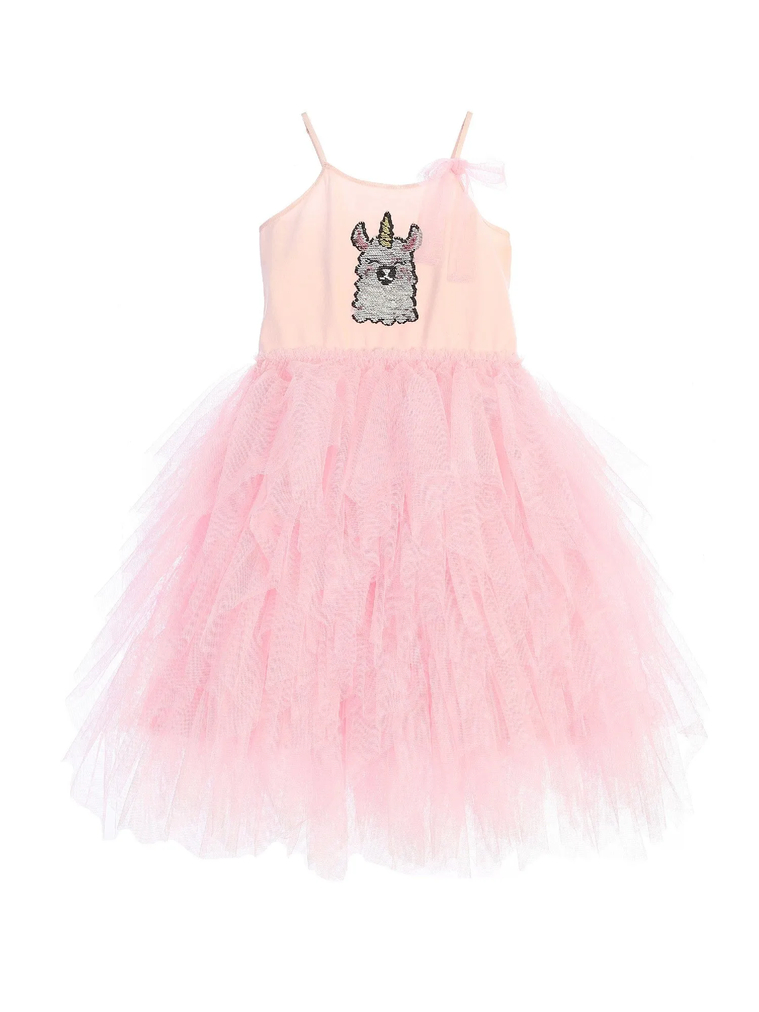 Big Girls Pink Flip Sequin Llama Corn Birthday Tutu Dress 8-12