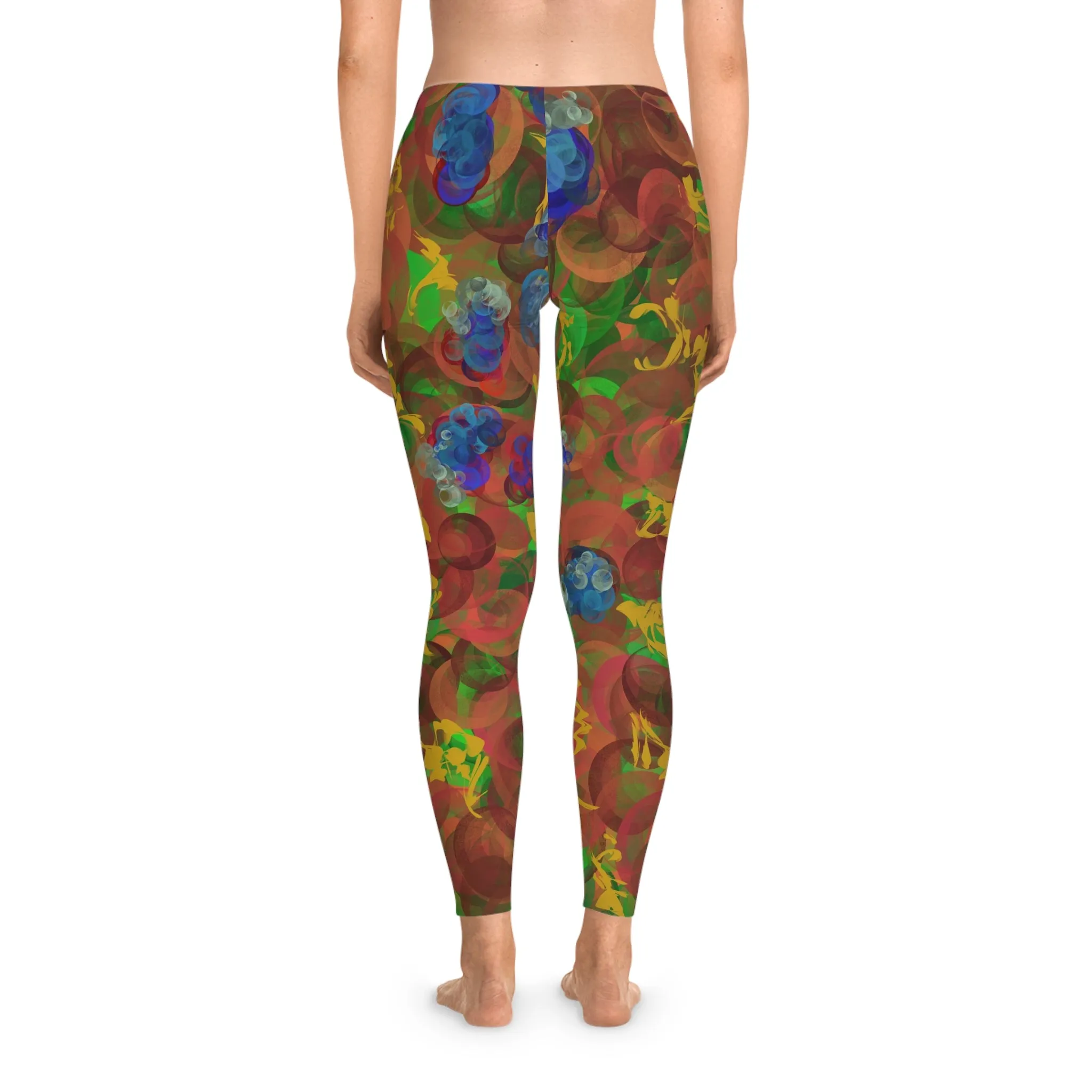 Bubbles and Berries, Stretchy Leggings (AOP)