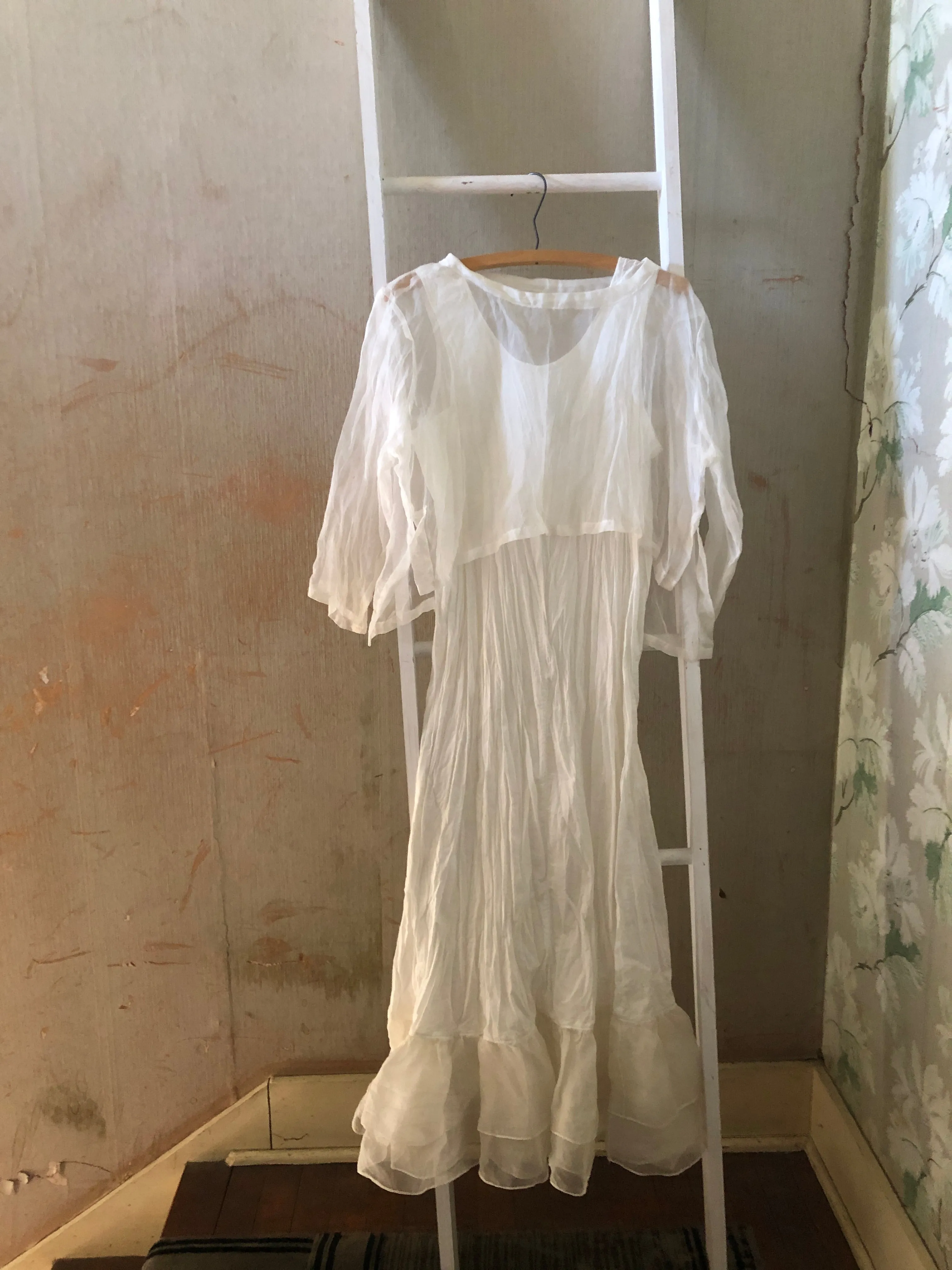 Cover Tee in Silk Organdy