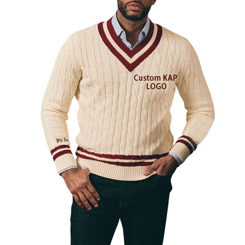 Custom Greek Sweater | Fraternity Knitwear |Varsity Letter Knit Sweater