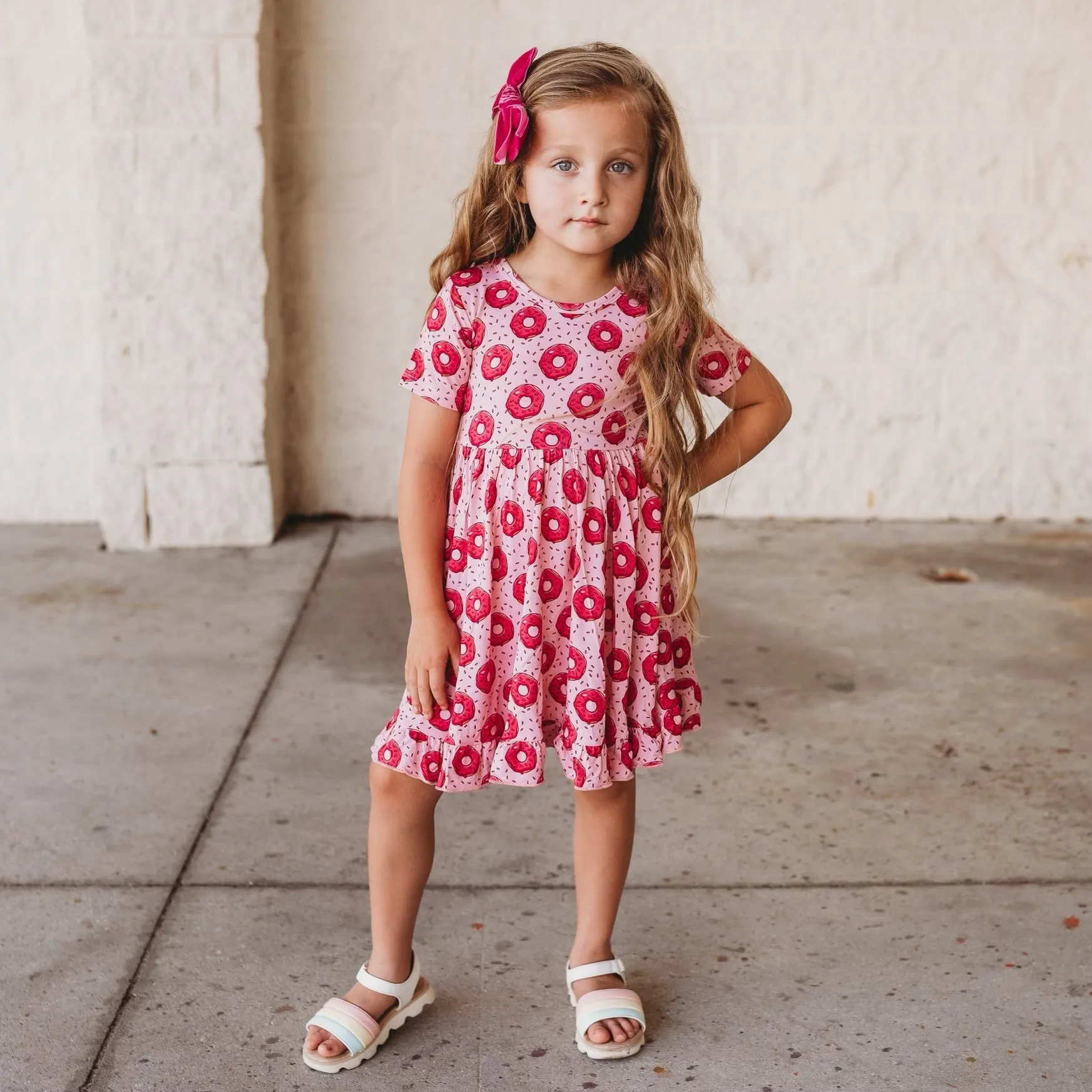 DONUT GROW UP DREAM RUFFLE DRESS