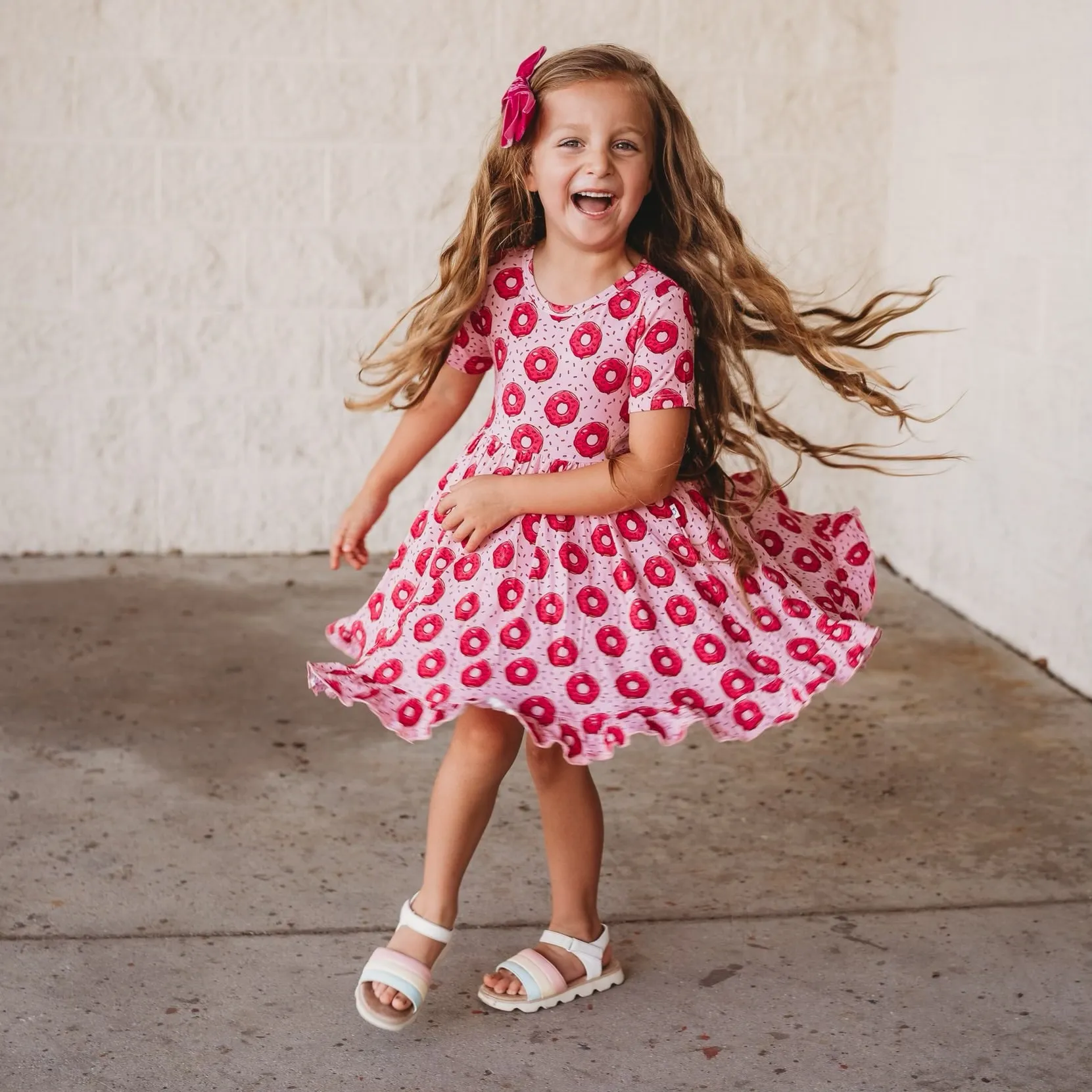 DONUT GROW UP DREAM RUFFLE DRESS