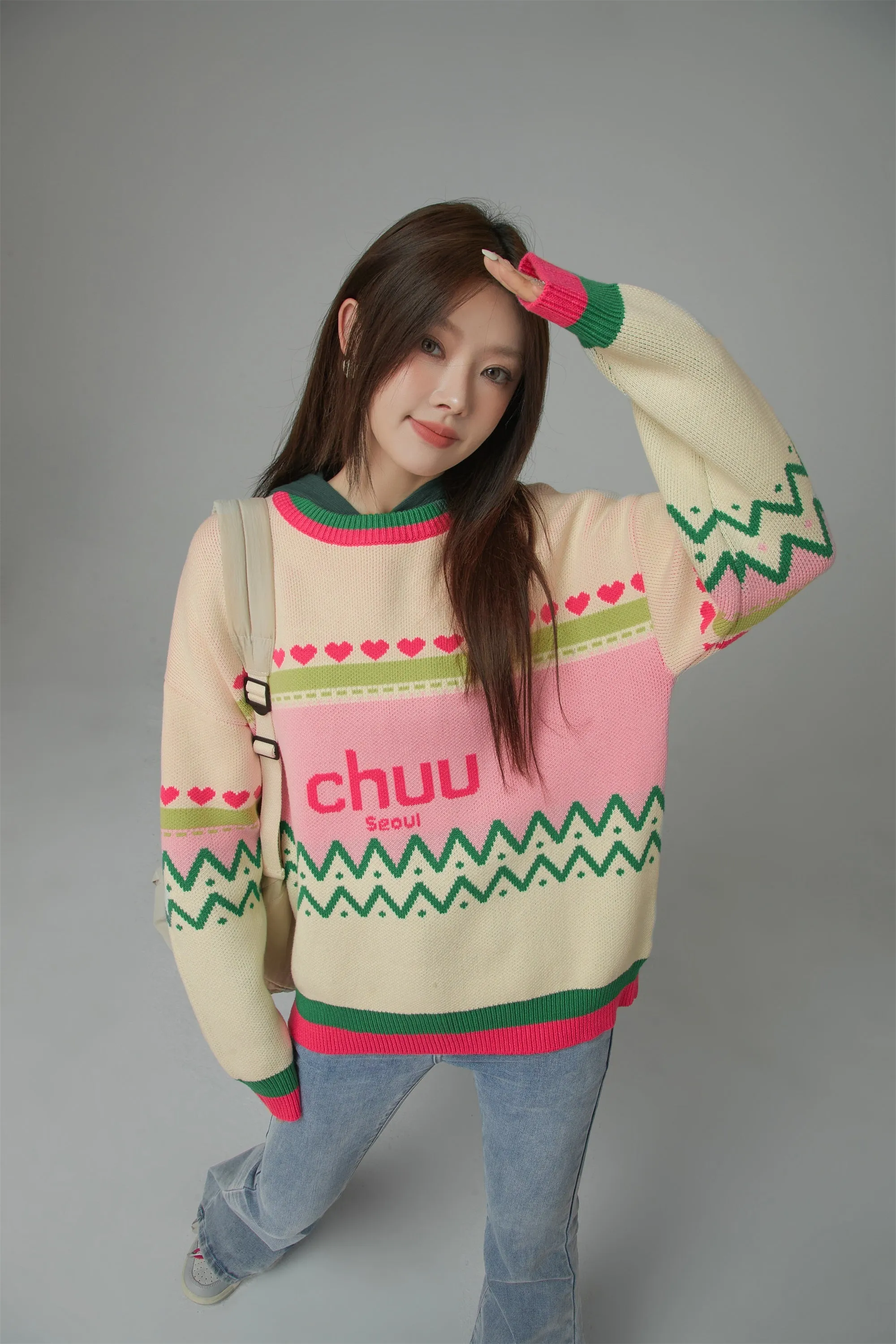 Feeling Festive Stripe Knit Sweater