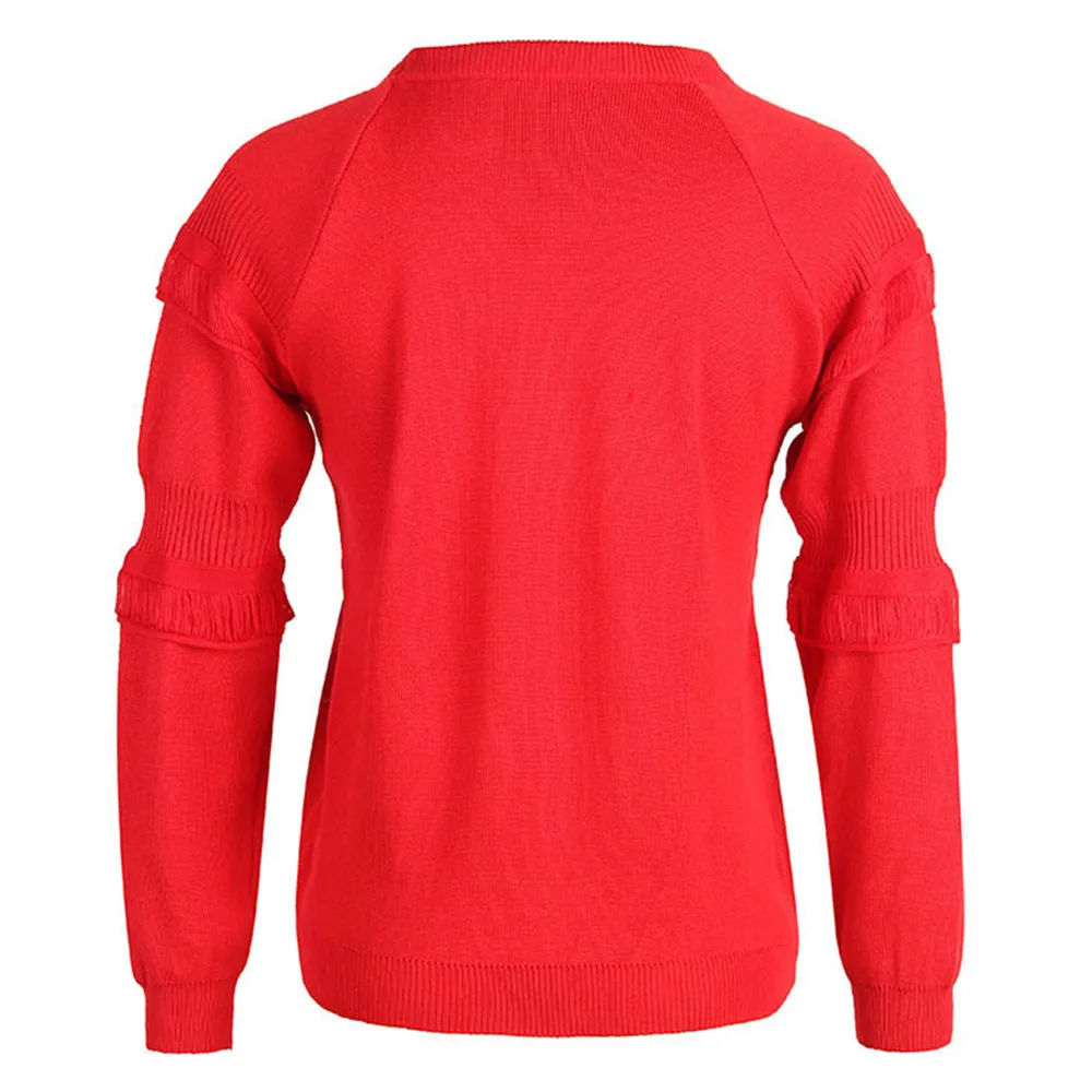 Fluffy Solid Color Bulk Women Sweater