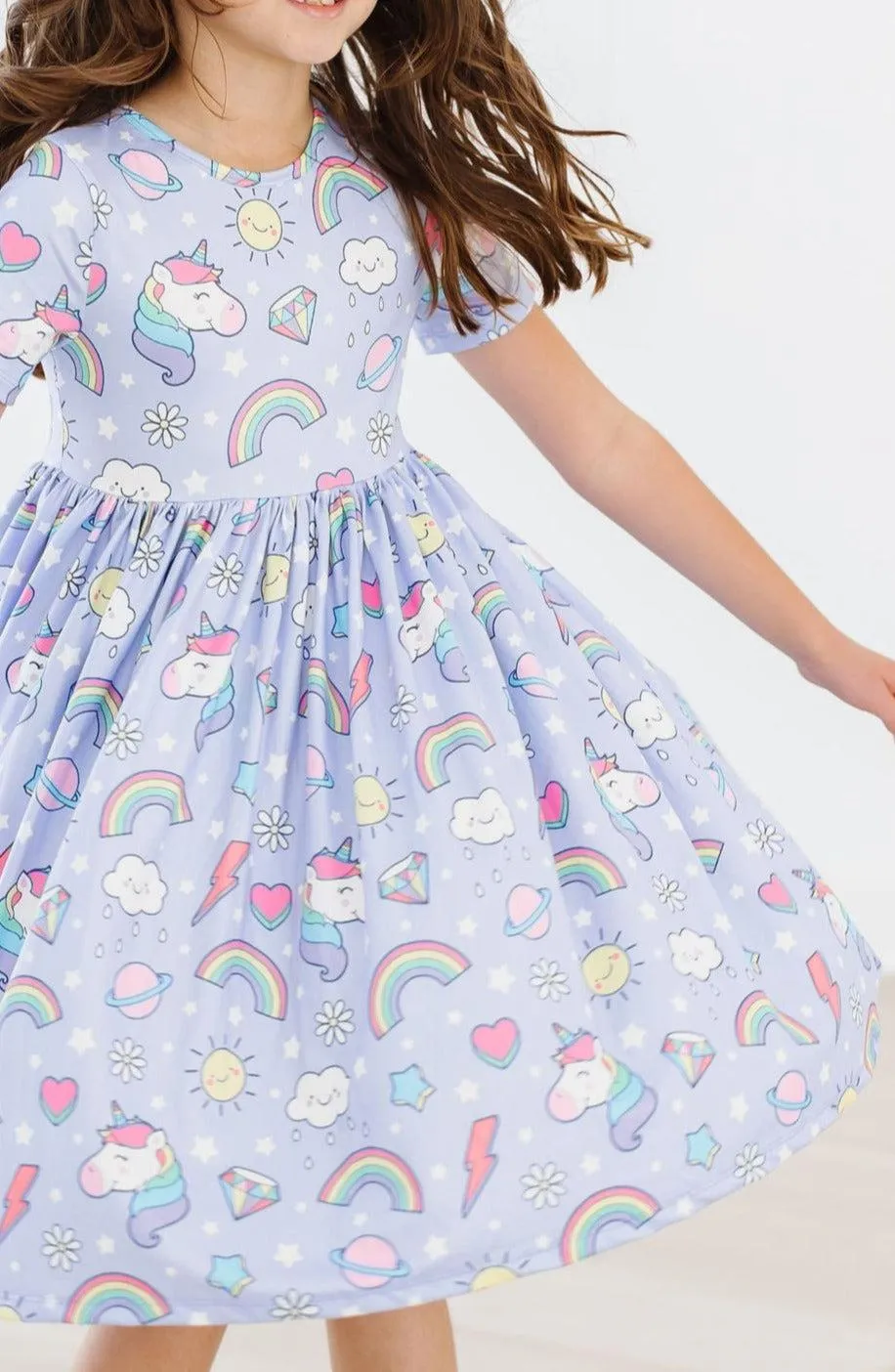 Galactic Unicorns S/S Twirl Dress