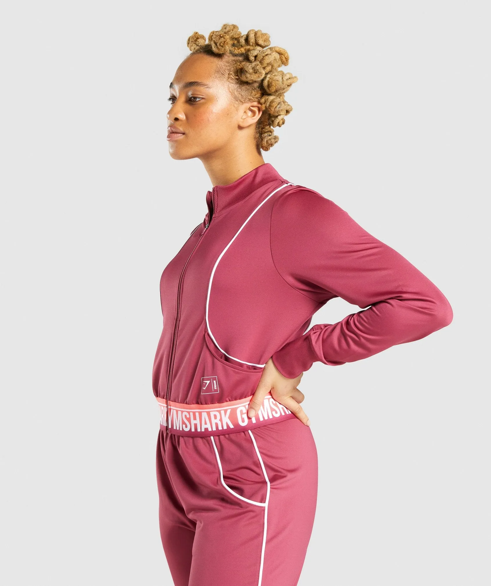 Gymshark Recess Track Top - Pink