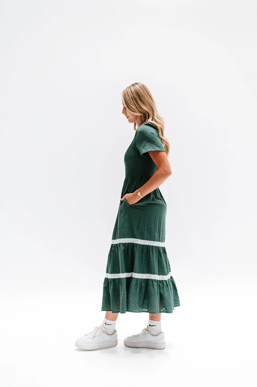 Isla Dress in Green