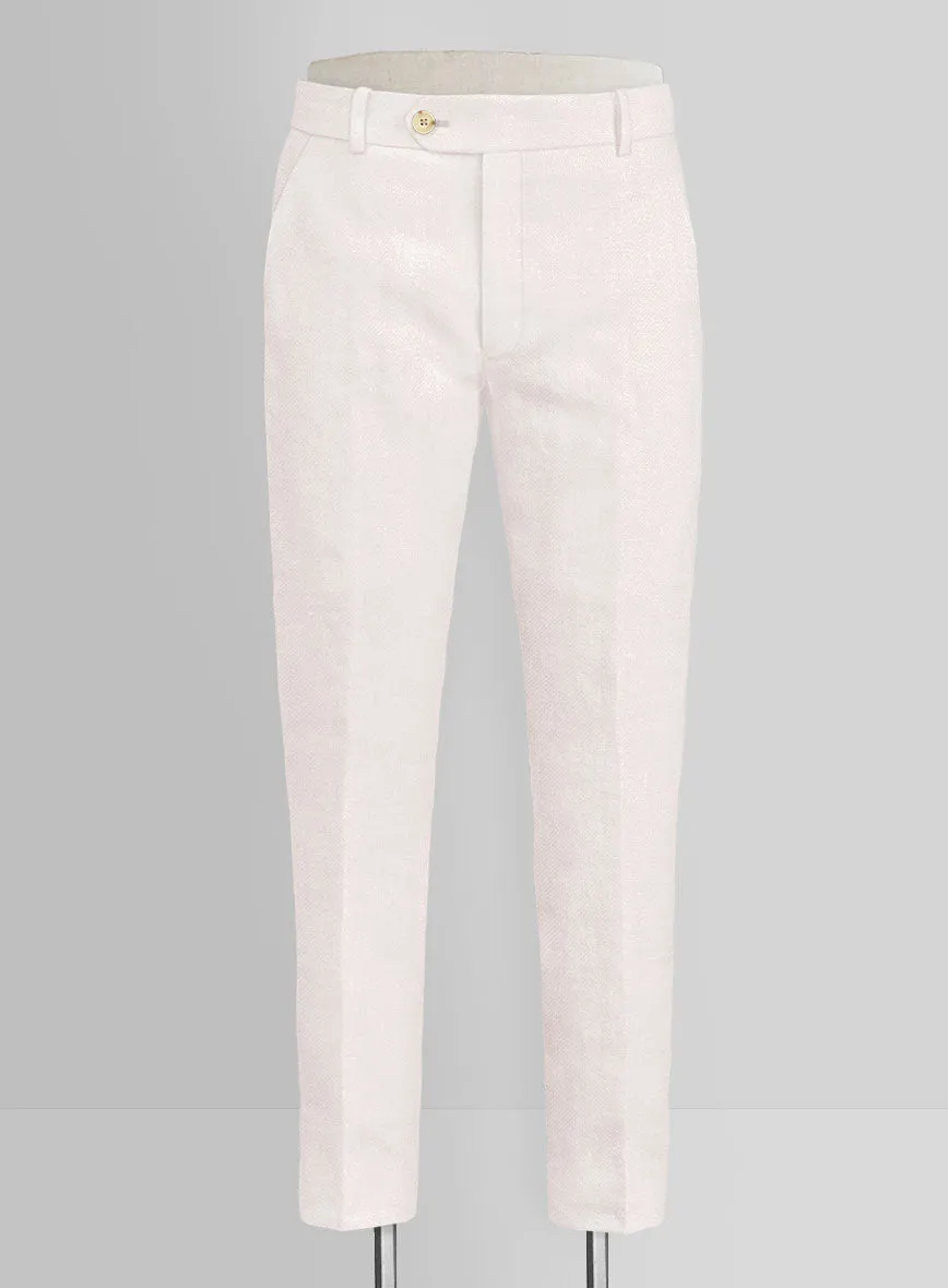 Italian Prato Light Pink Linen Pants