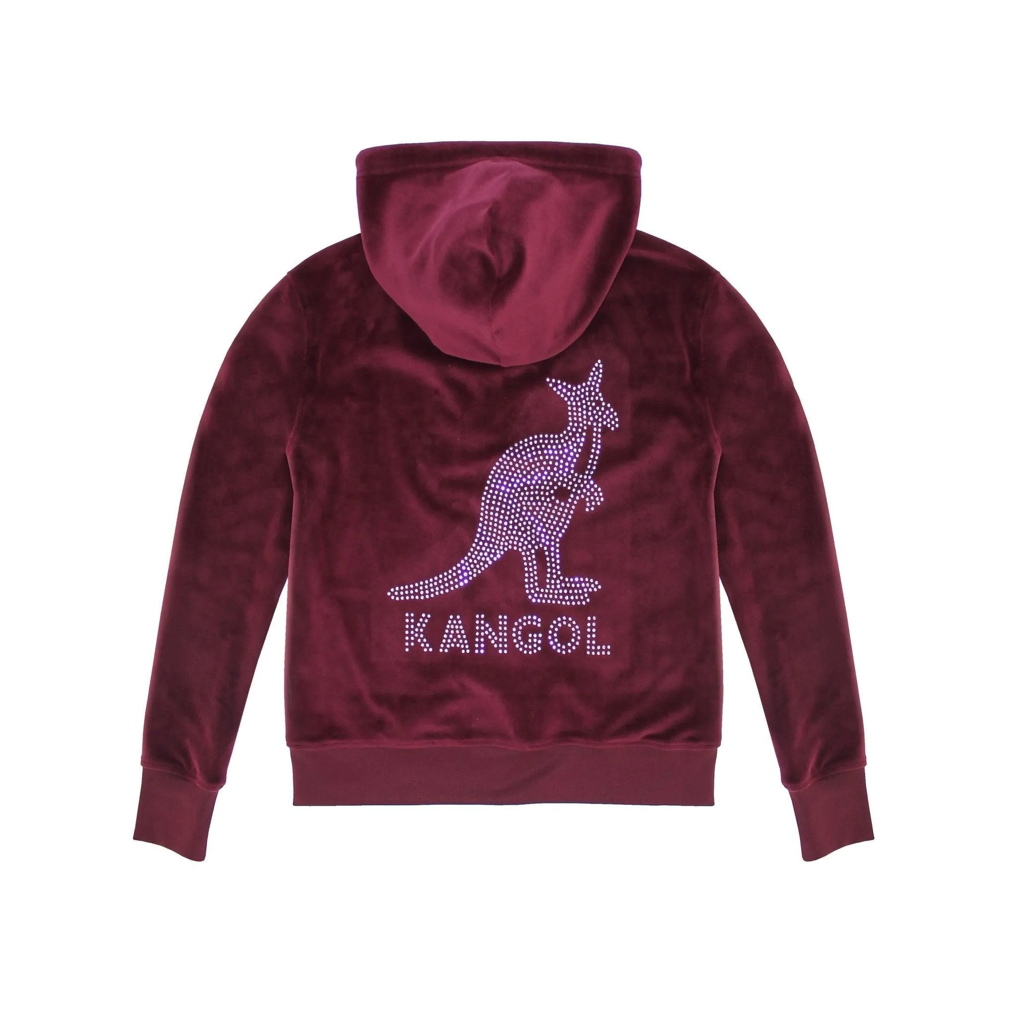 Kangol Velour Crystal Zip Hoodie