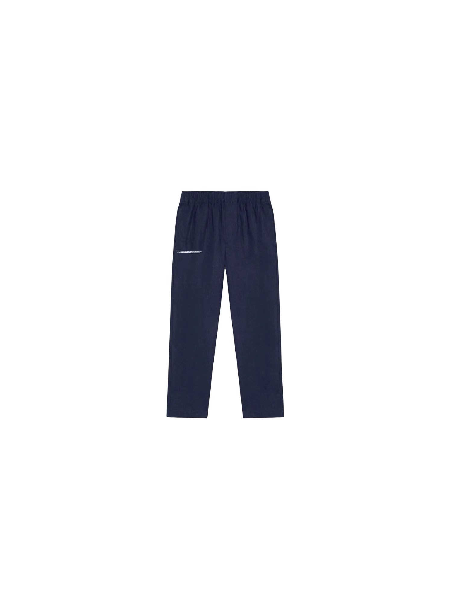 Kids Aloe Linen Pants—navy blue