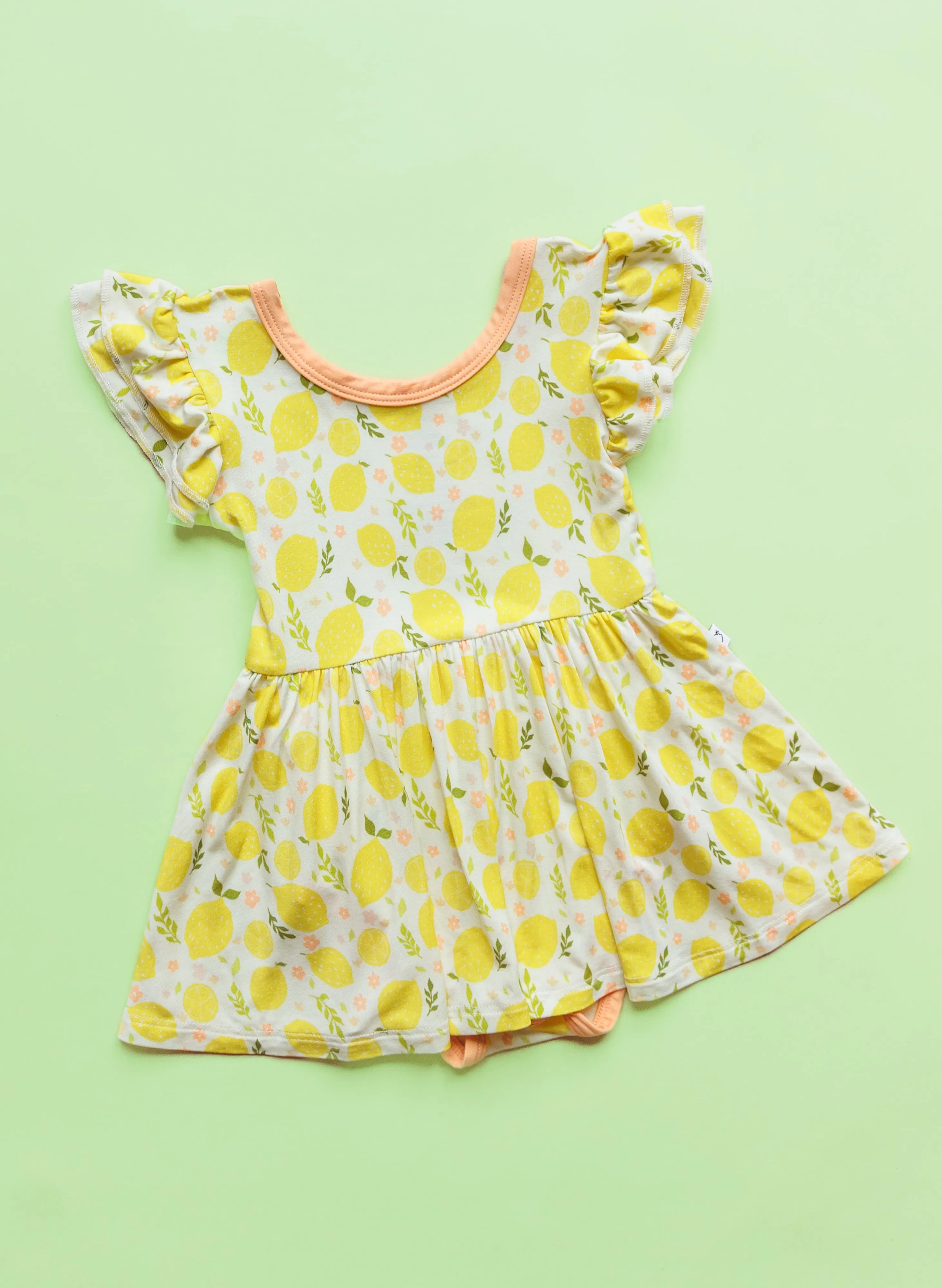 LEMON BLOSSOMS DREAM BODYSUIT DRESS