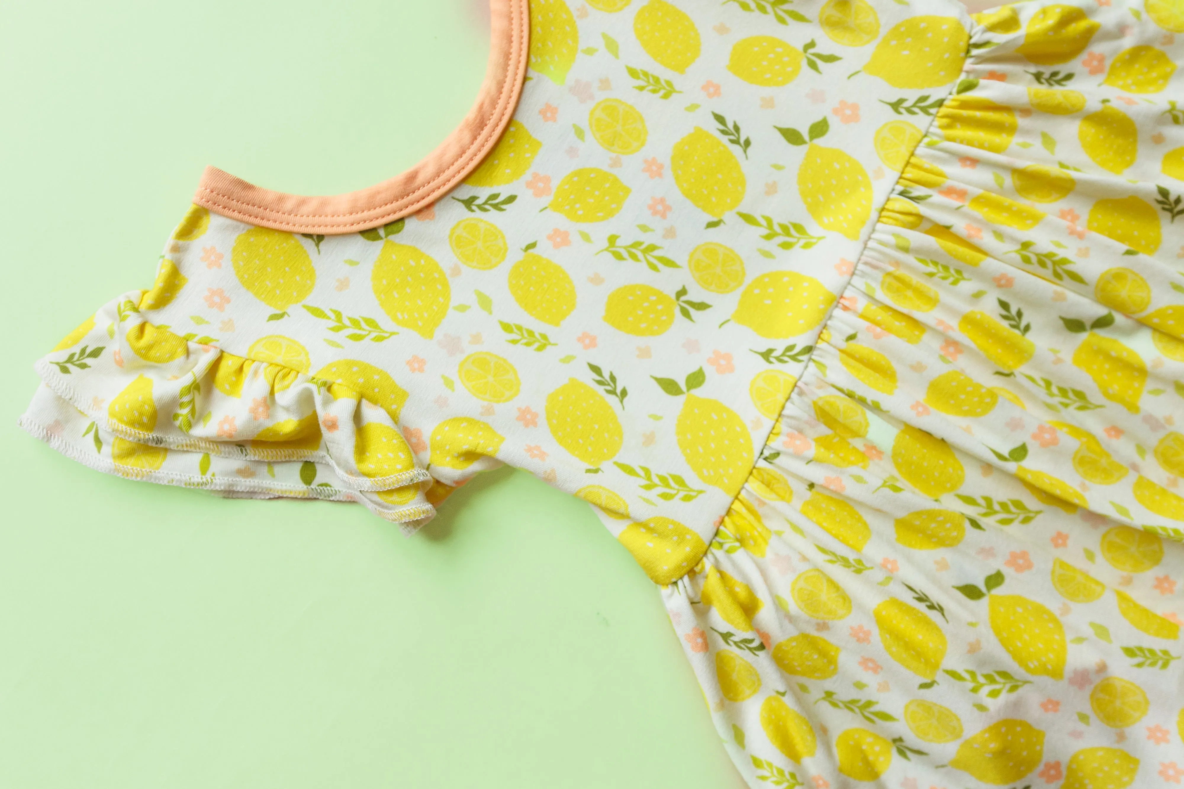 LEMON BLOSSOMS DREAM BODYSUIT DRESS