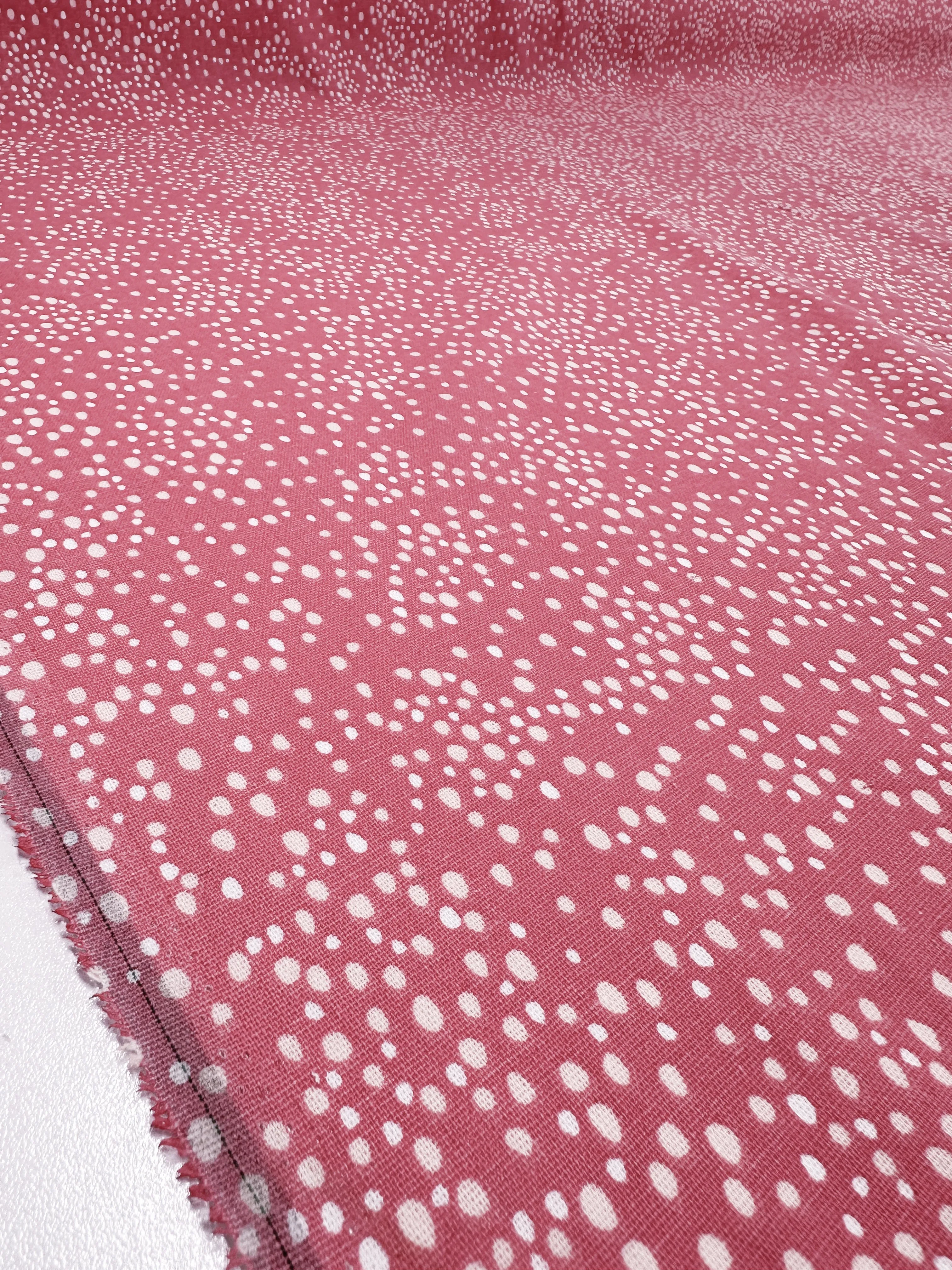 Linen Blend - Spotty - 140cm