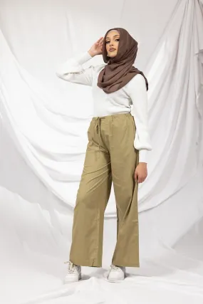 Linen Drawstring Pants