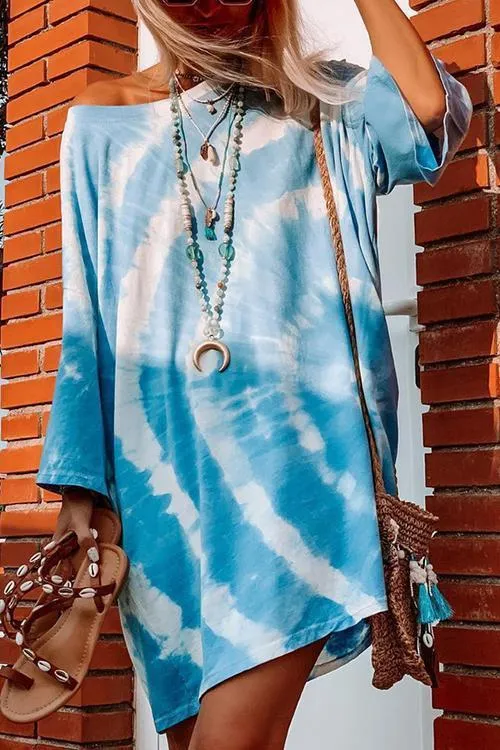 Loose Tie Dye Long Sleeve T Shirt