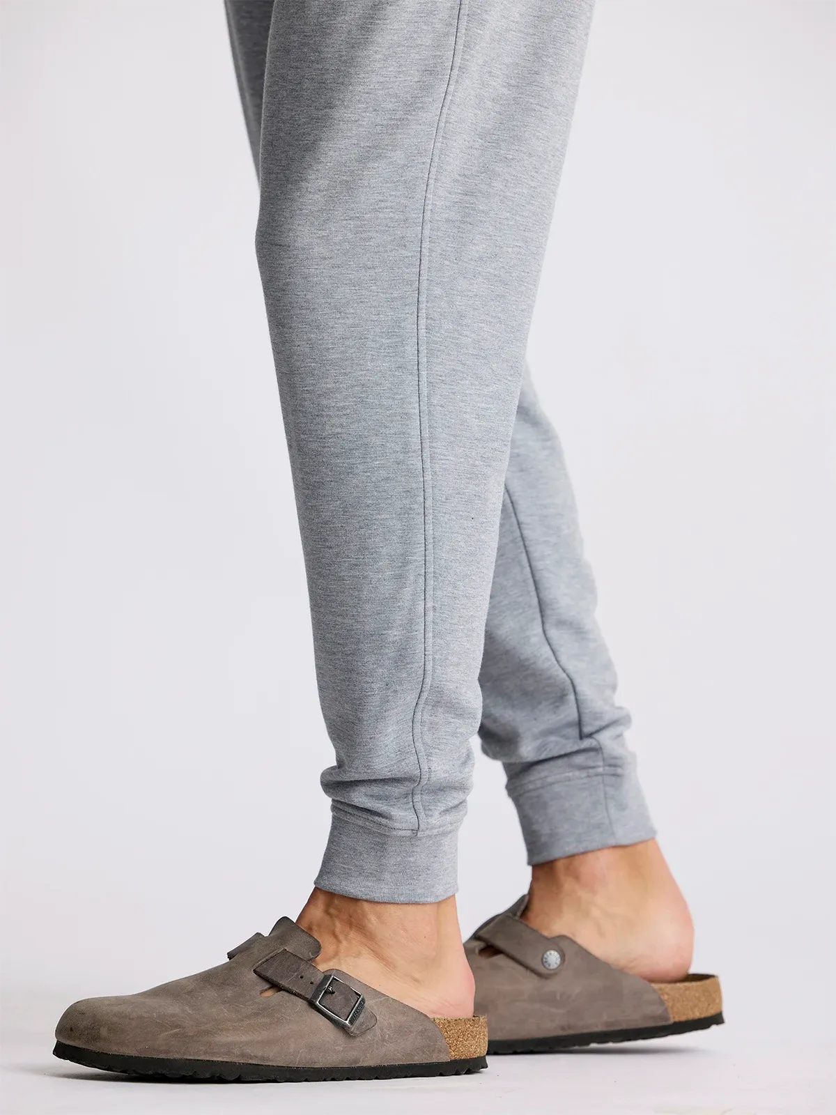 Men's Bamboo Lightweight Fleece Jogger - Heather Grey