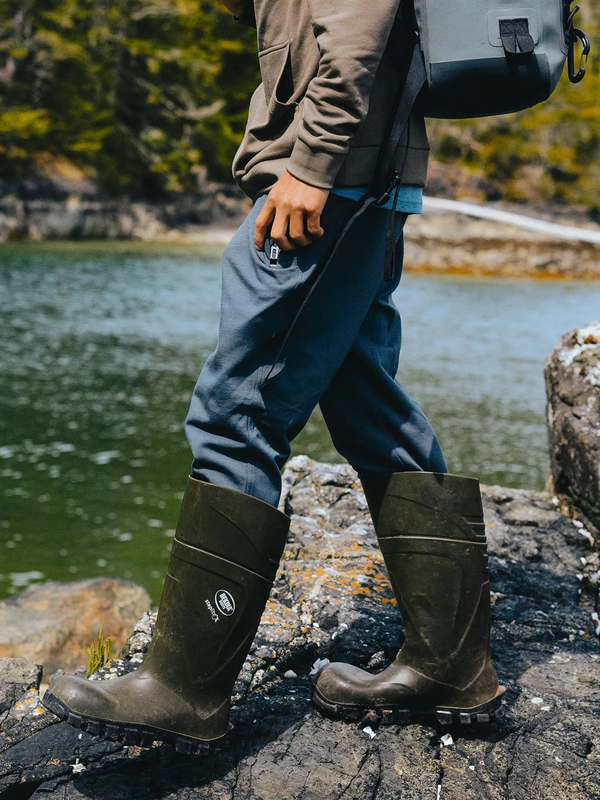 Men's Bamboo Lightweight Fleece Jogger - Storm Cloud