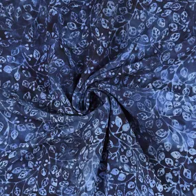 Rayon Batik Prints - Twilight Blue Violetta Rayon Batik Fabric