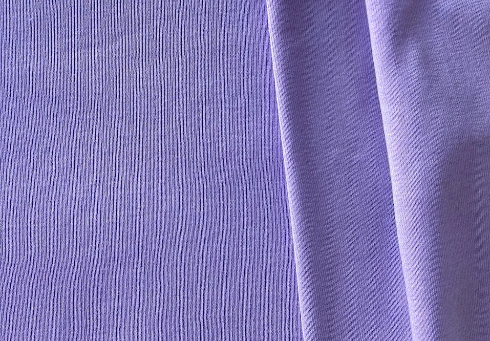 Ribbed Heady Lilac Cotton Knit