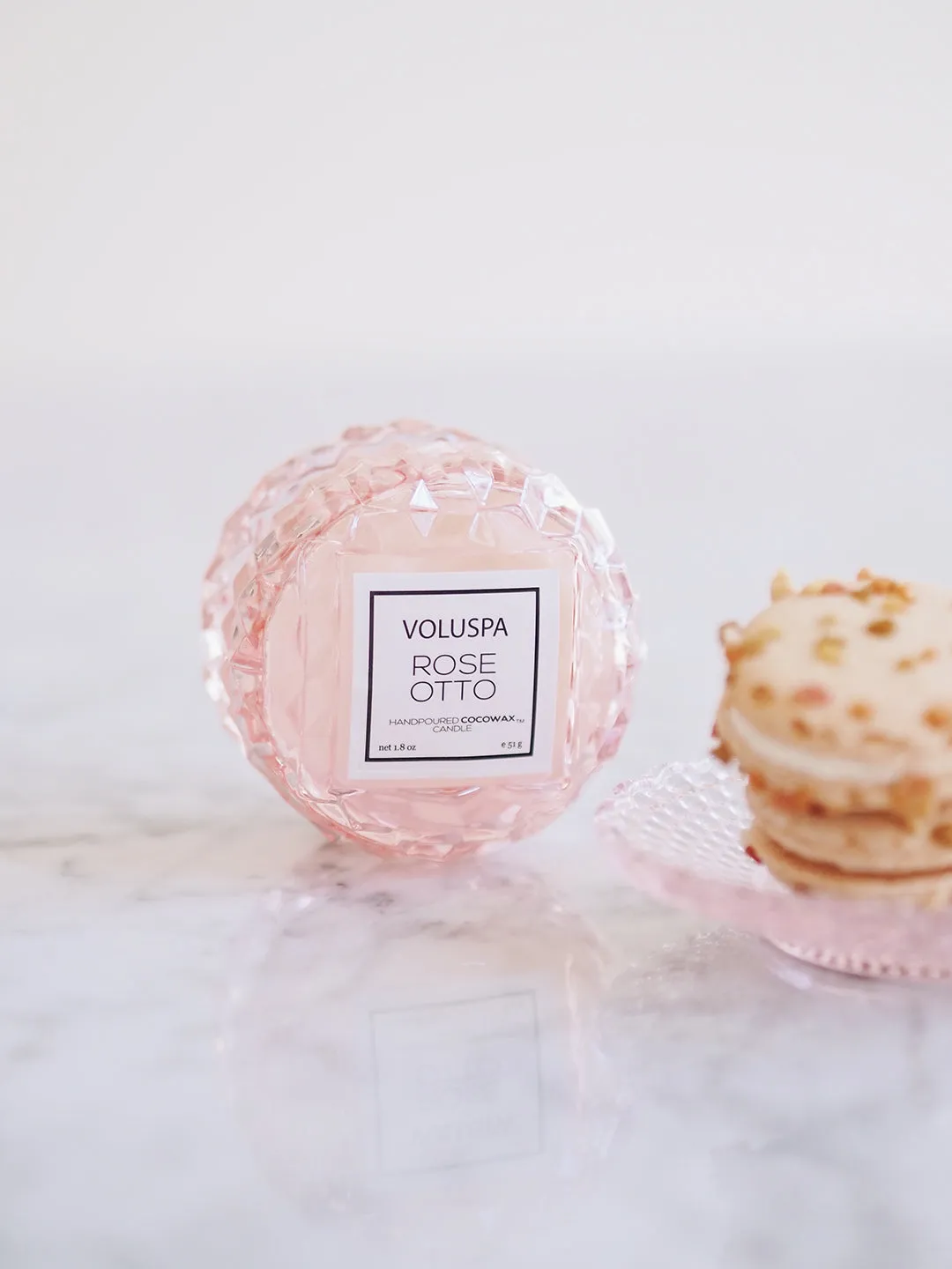 Rose Otto Macaron Candle