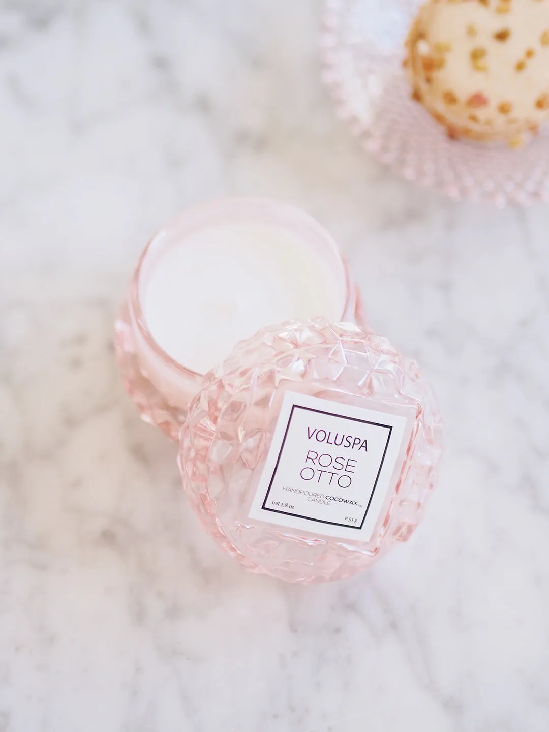 Rose Otto Macaron Candle