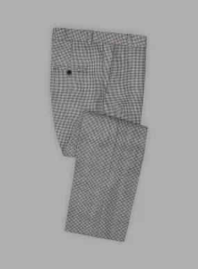 Solbiati BW Houndstooth Linen Pants