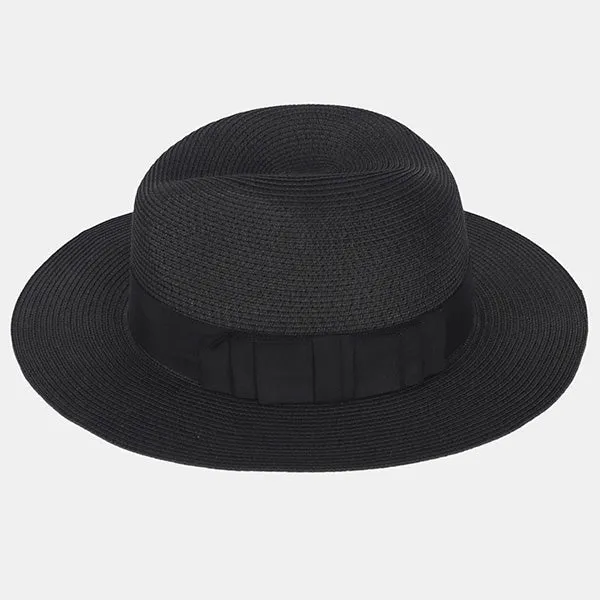 Straw Fedora Hat for Women and Men F019