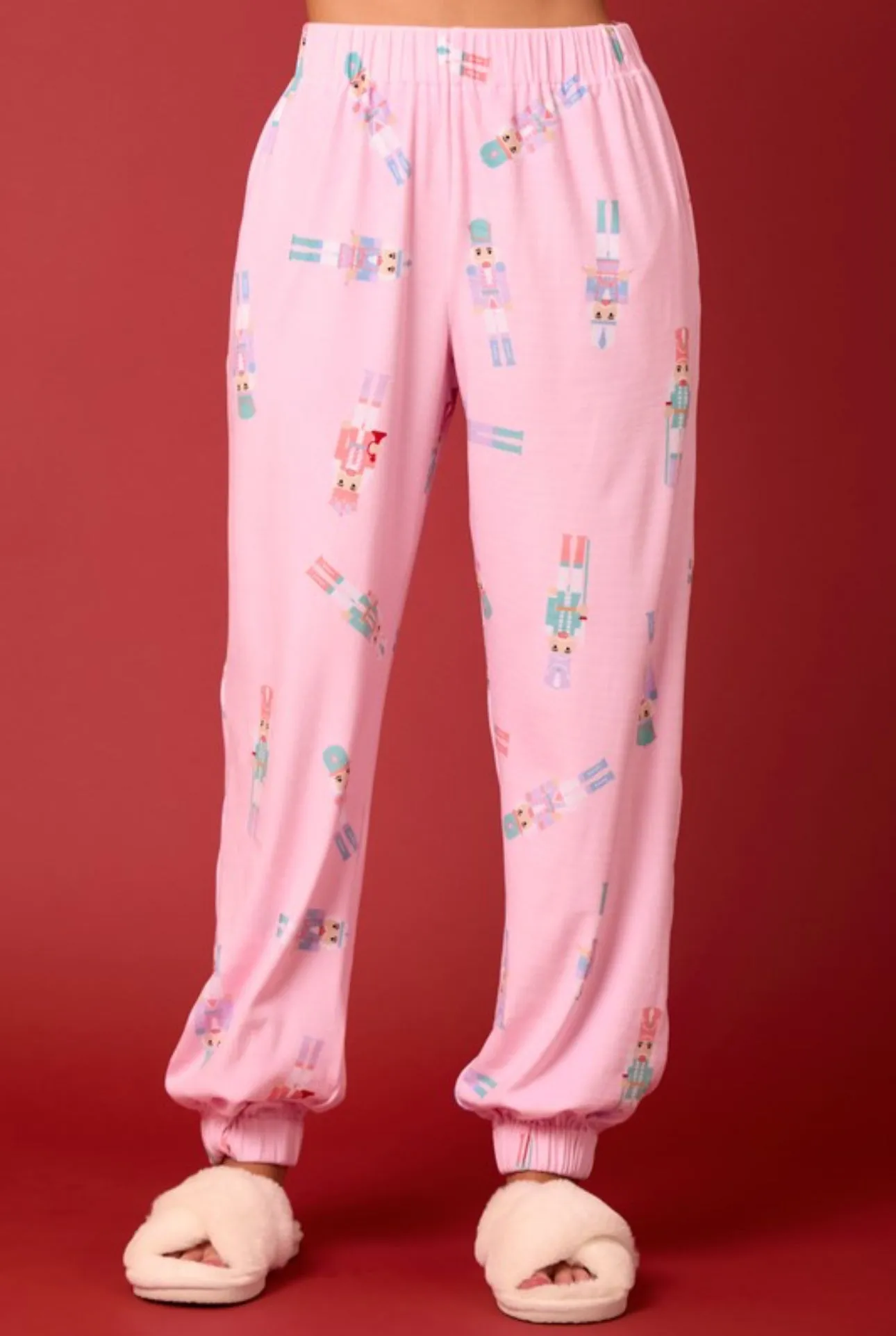 Sugar plum fleece joggers