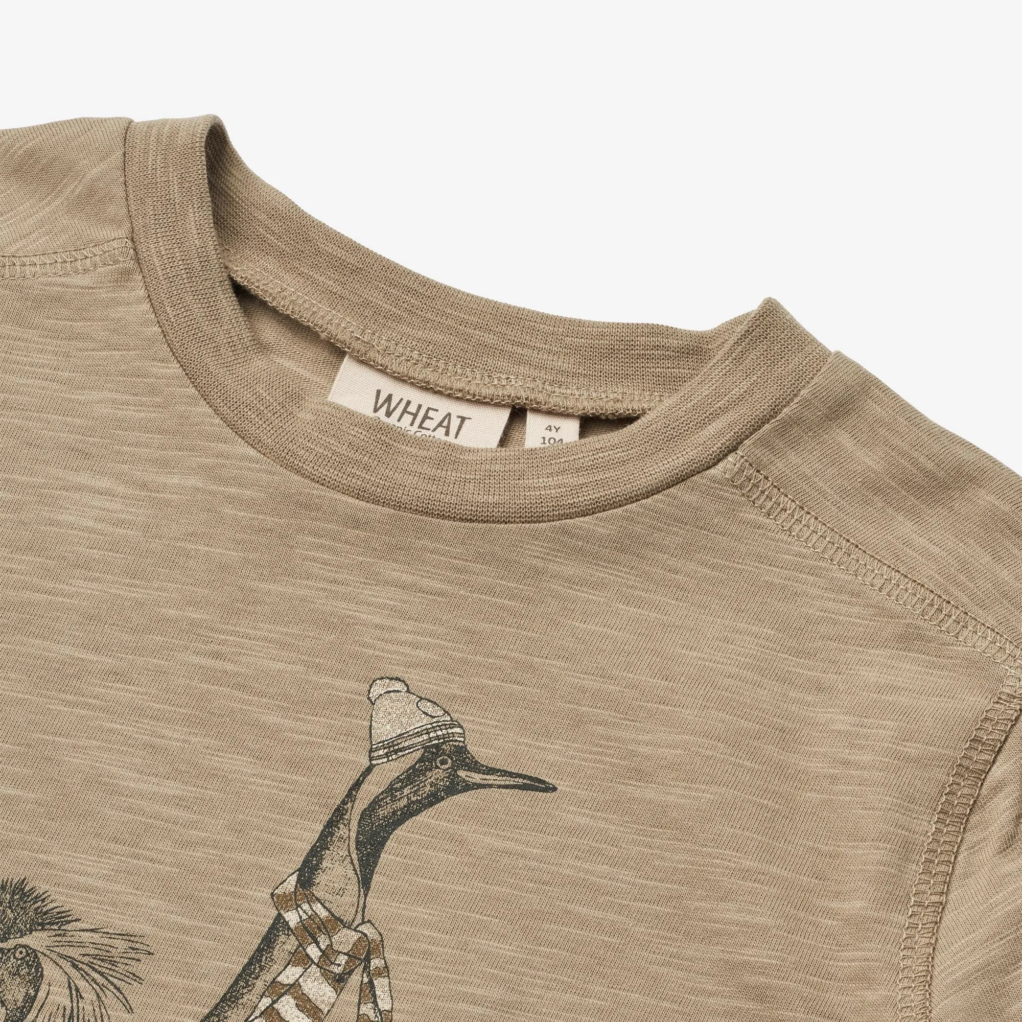 T-Shirt Penguin Friends - beige stone