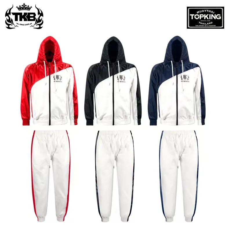 Top King TKTRS-008 TRACK SUITS M-XXL White Blue (SET)