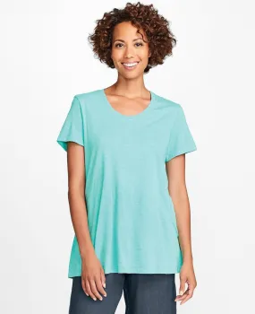 Tunic Long T-Shirt A Line Cotton Elastane