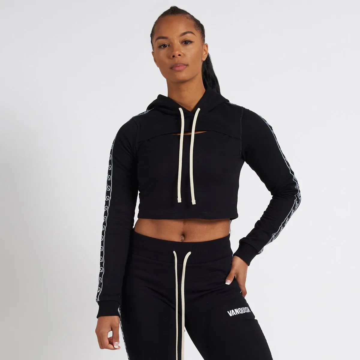 Vanquish Radiate Women's Black Cropped Hoodie