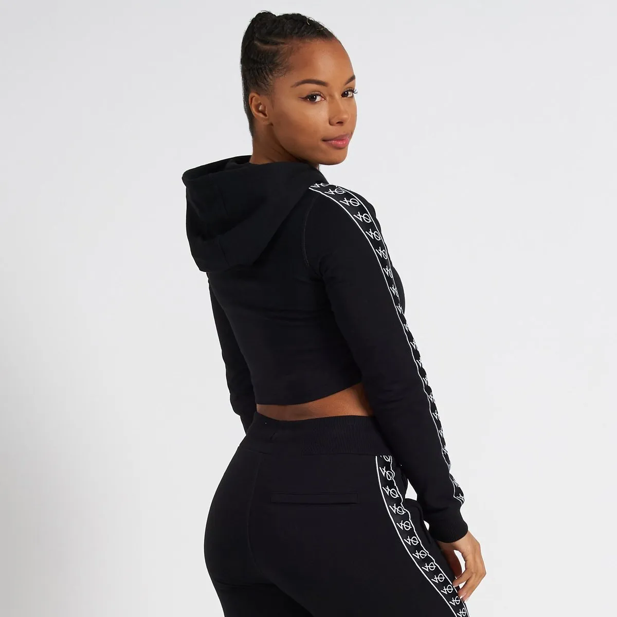 Vanquish Radiate Women's Black Cropped Hoodie