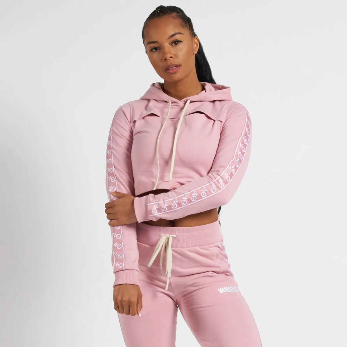 Vanquish Radiate Women's Pink Cropped Hoodie