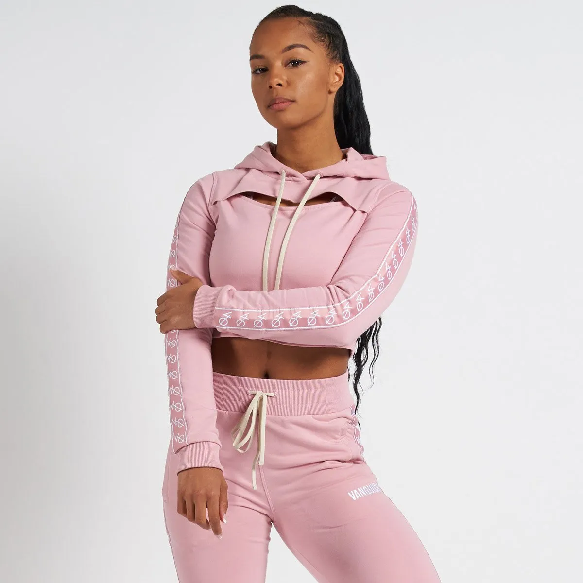 Vanquish Radiate Women's Pink Cropped Hoodie