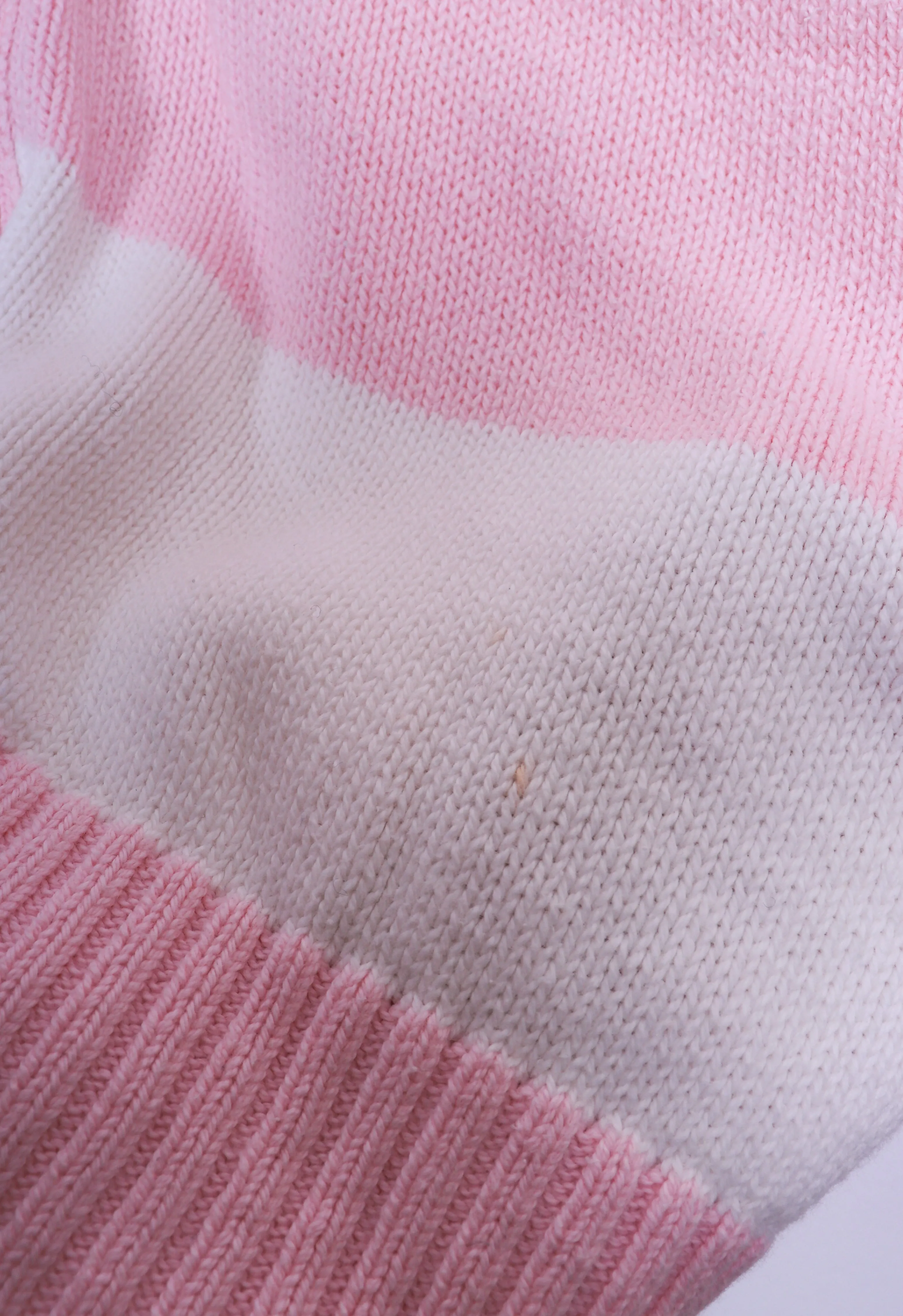 Vintage Winona Knits Pink Striped Knit Sweater