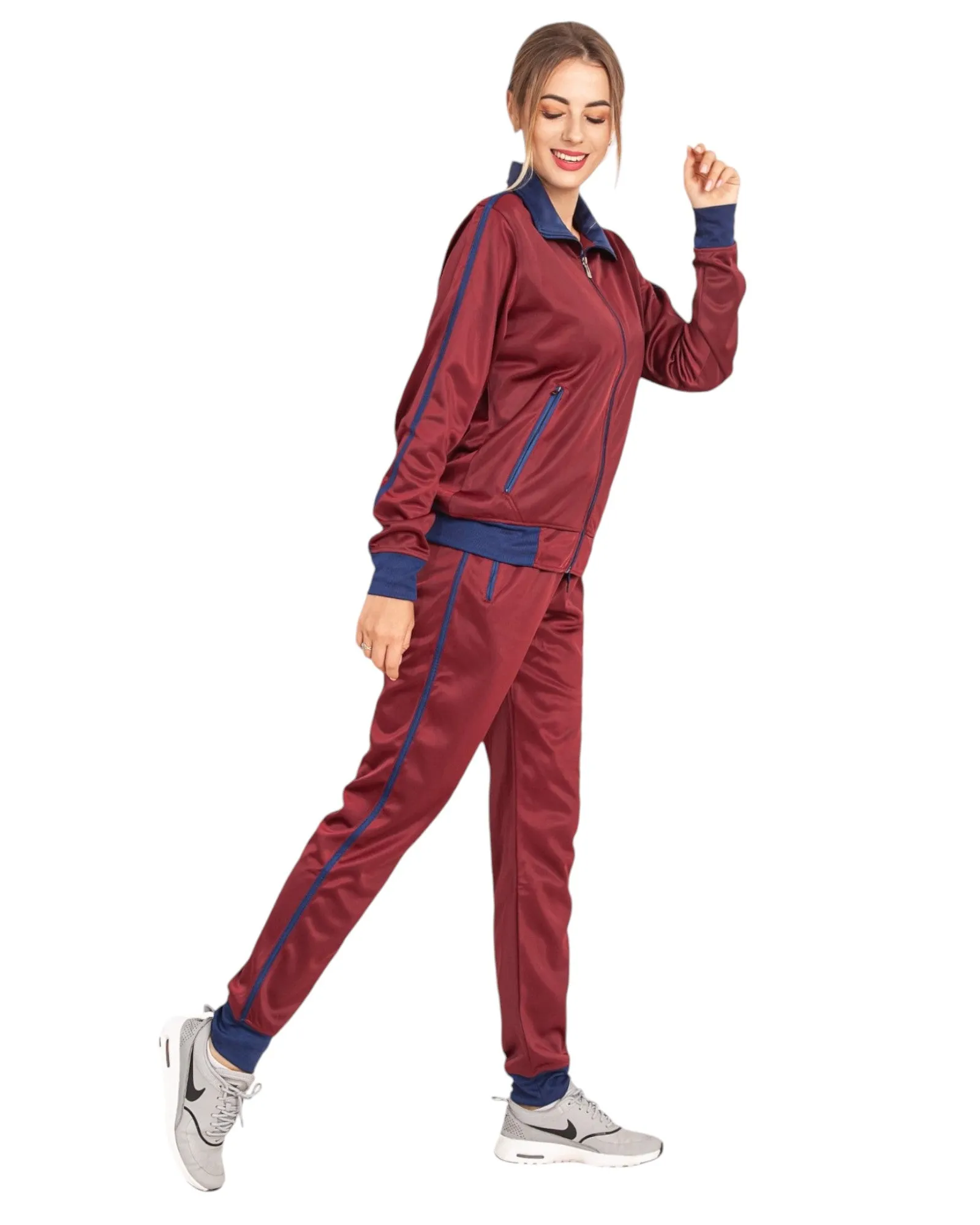 Women's 2-Piece Sunshine Jogger Tracksuit Track Jacket and Track Pants