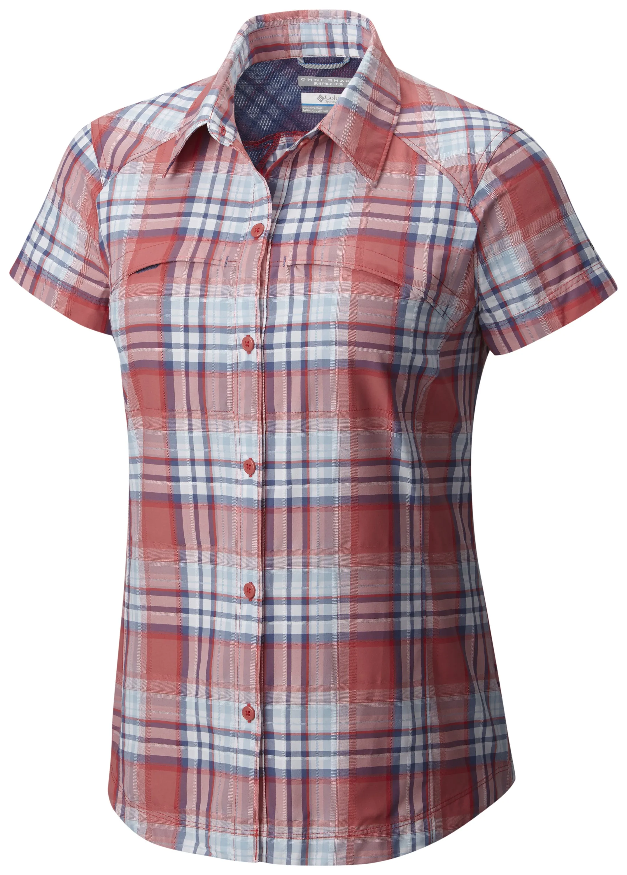 WOMEN'S SILVER RIDGE MULTI PLAID SHORT SLEEVE SHIRT